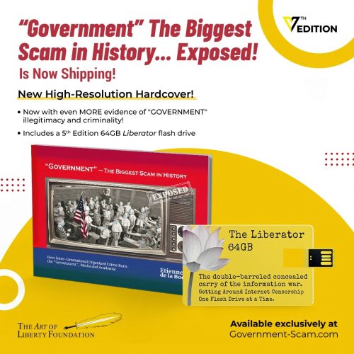 New 5th Edition of “Government” – The Biggest Scam in History… Exposed! Now Available