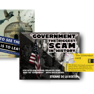 The Paperback Trifecta – To See the Cage + “Government” + a 64GB Liberator Flash Drive