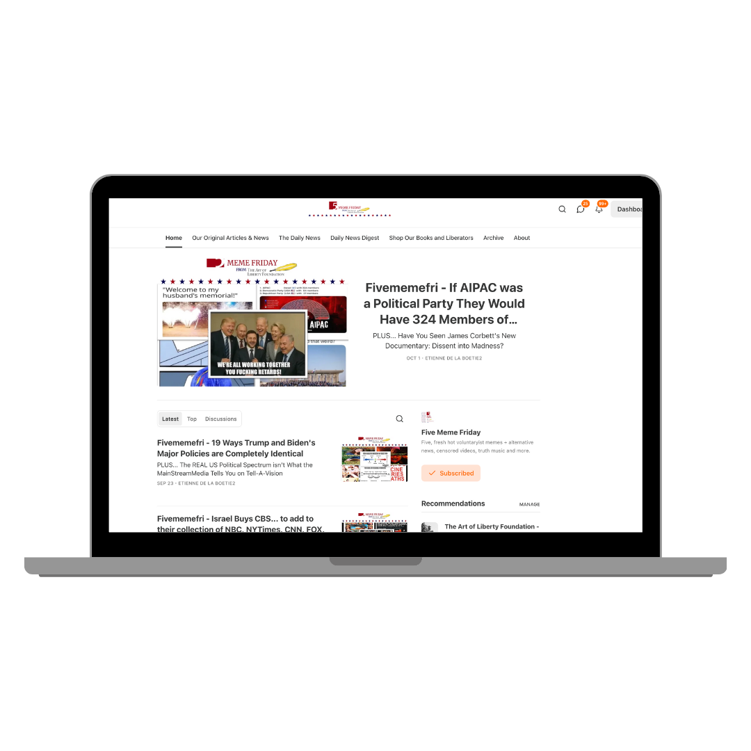 Carry and share the evidence of government and media criminality anywhere.