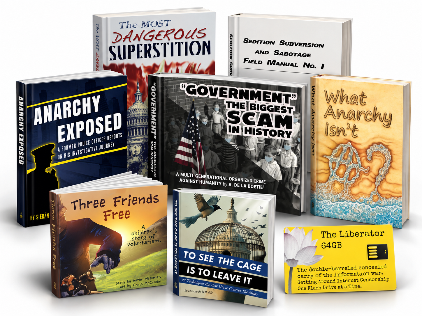 The Everything Bundle – books and Liberator flash drive from the Art of Liberty Foundation