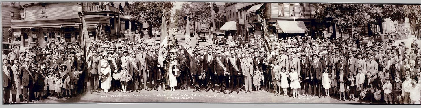 Historic photo of a fraternal mutual aid society